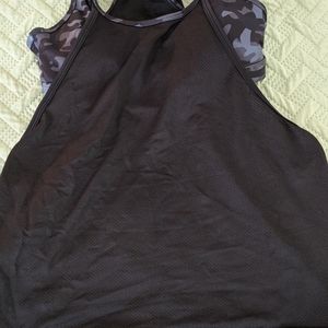Zyia active black tank with built in bra